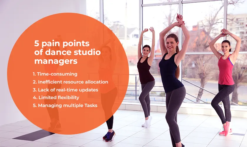 pain points of dance studio management software
