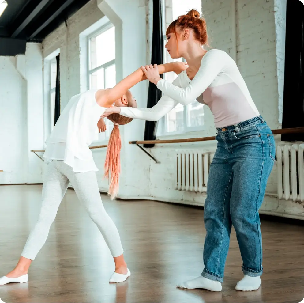 Dance studio software with advertising campaign